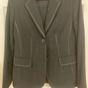 Anne Klein Pin stripe grey pants suit Ann Klein